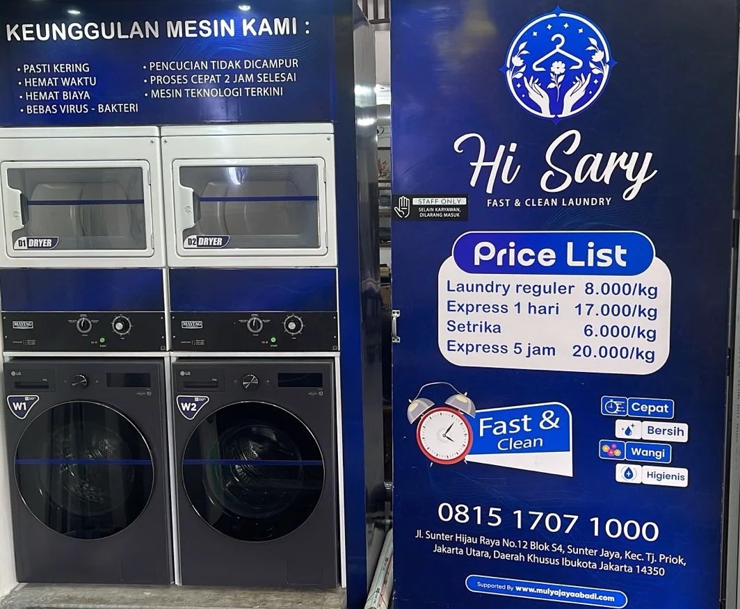 Tampak Toko HI Sary Laundry